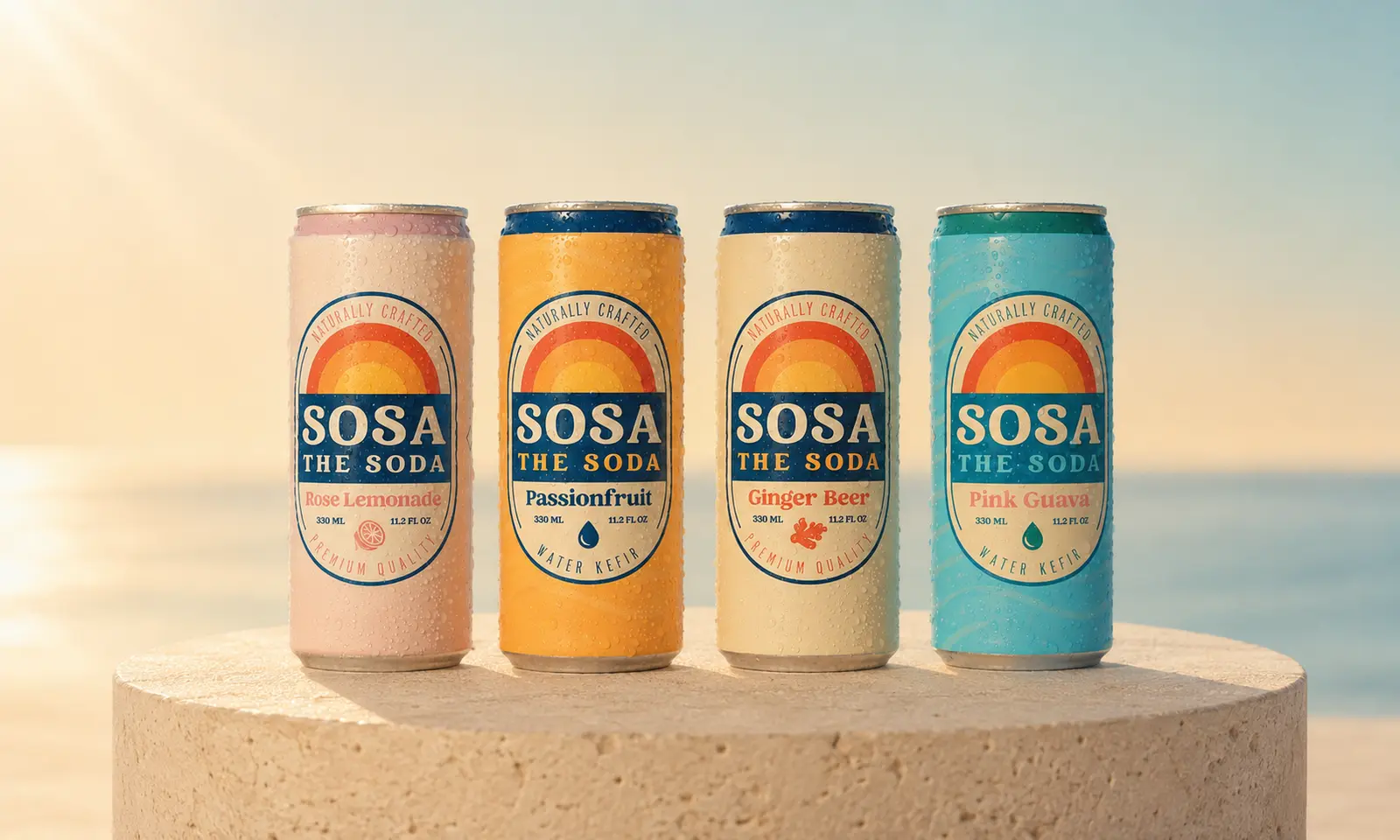 SOSA The Soda — Premium healthy dessert product concept